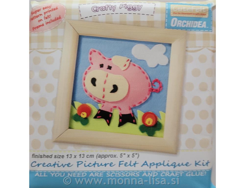 Slika filc 10x10cm - pujsek