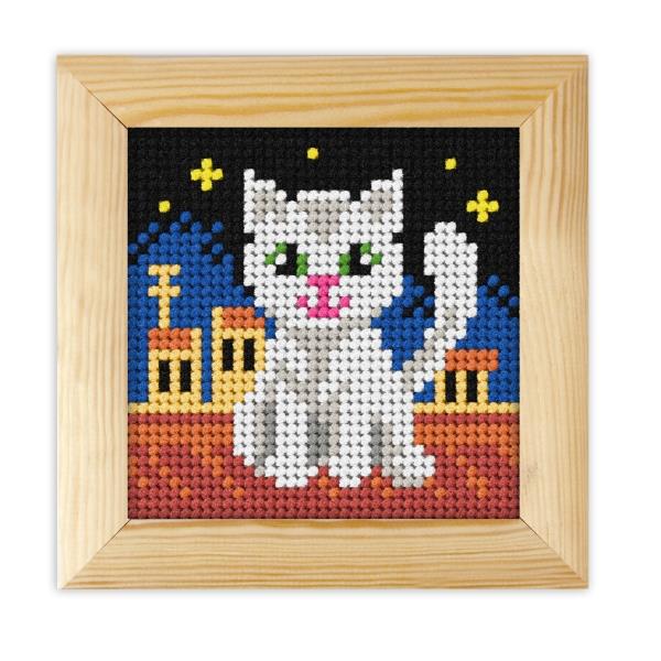 Gobelin z okvirjem in prejico 11x11cm