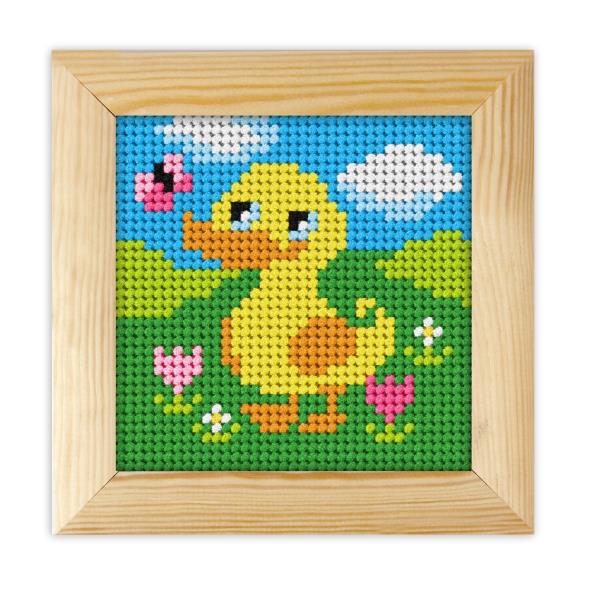 Gobelin z okvirjem in prejico 11x11cm