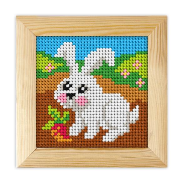 Gobelin z okvirjem in prejico 11x11cm