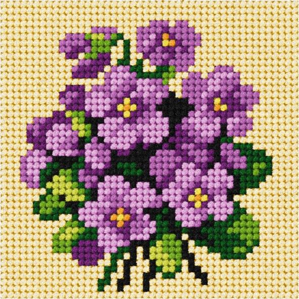 Gobelin s prejicami 10,5 x 10,5 cm