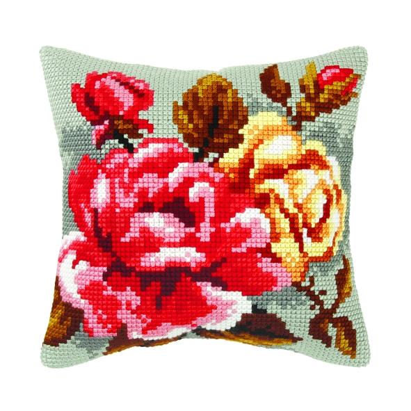 Blazina za vezenje 40x40cm - vrtnice