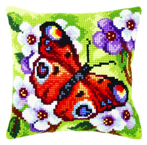 Blazina za vezenje 40x40cm - metulj