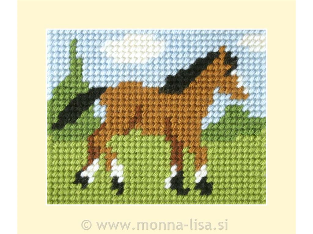 Gobelin z volno-otroški 17x20,5cm