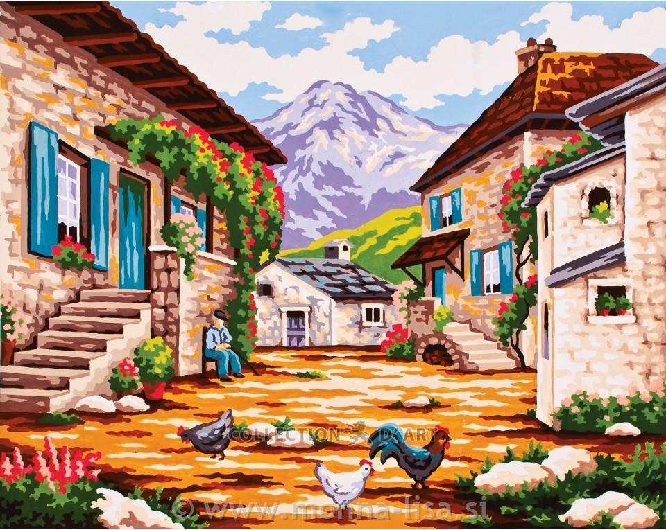 Gobelin s prejcami 50x40cm