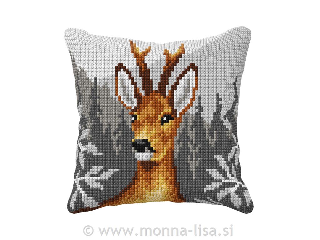 Blazina za vezenje 40x40cm - jelen