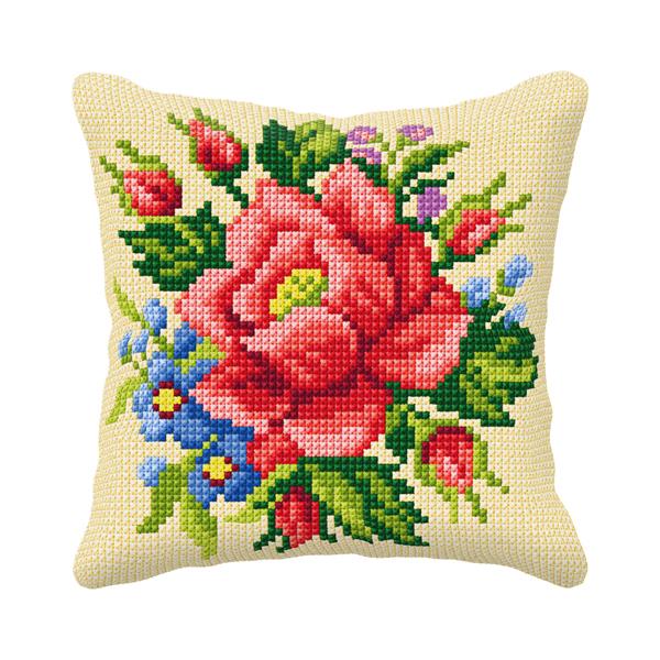Blazina za vezenje 40x40 cm - vrtnica