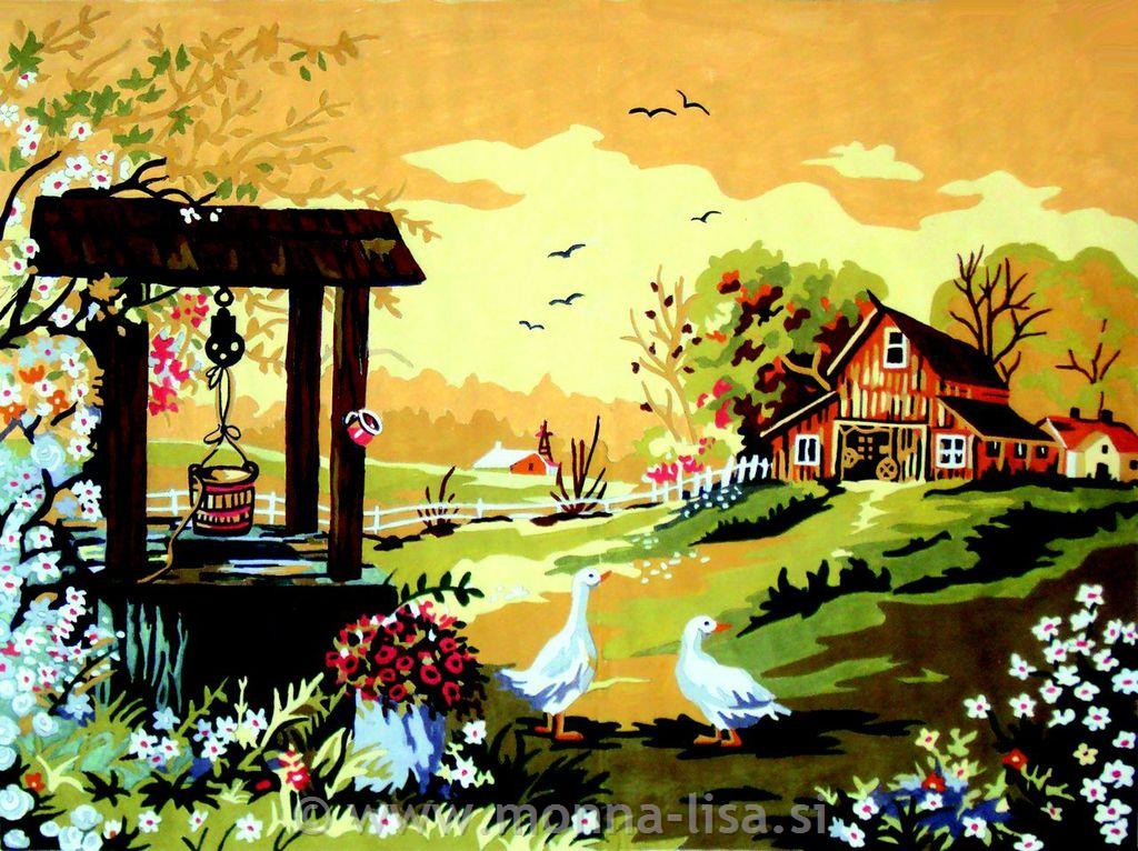 Gobelin s prejicami 50x38 cm