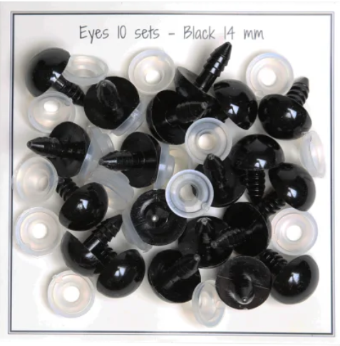 Oči za igrače 14mm (10parov)