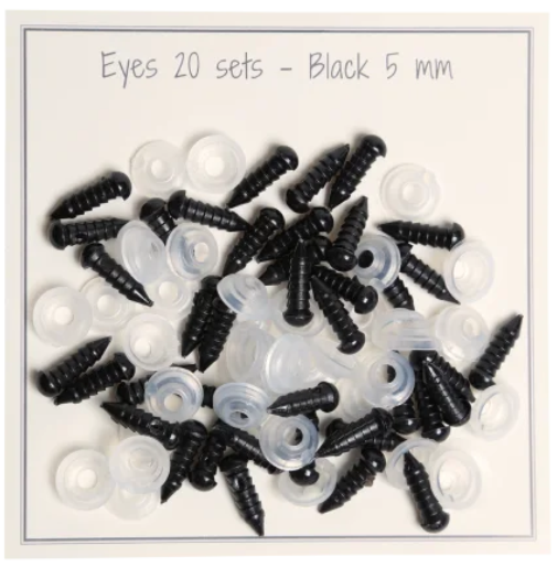 Oči za igrače 5mm (20parov)