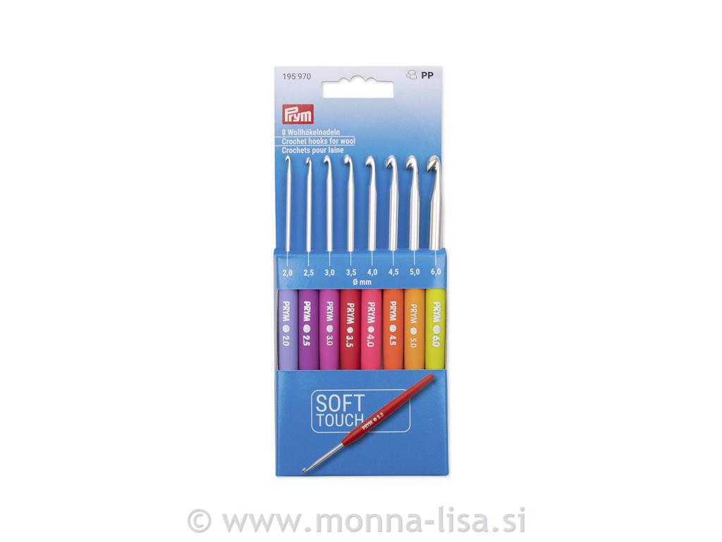 Set kvačk soft ročaj - barvaste