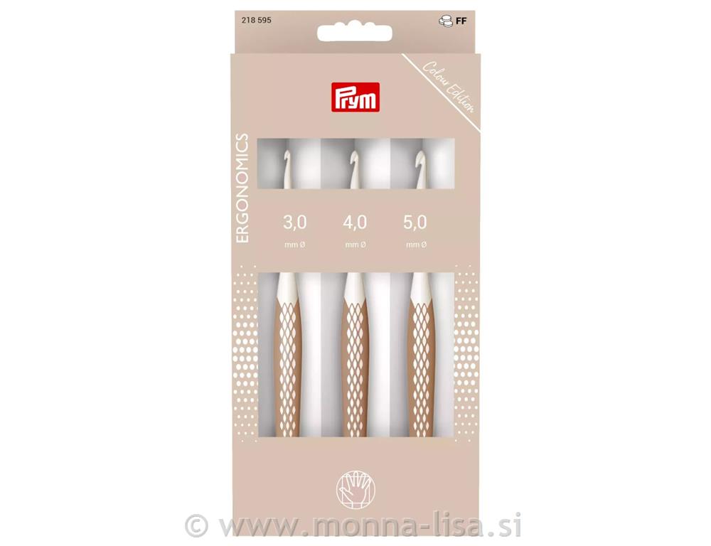 Set ergonomskih kvačk - beš