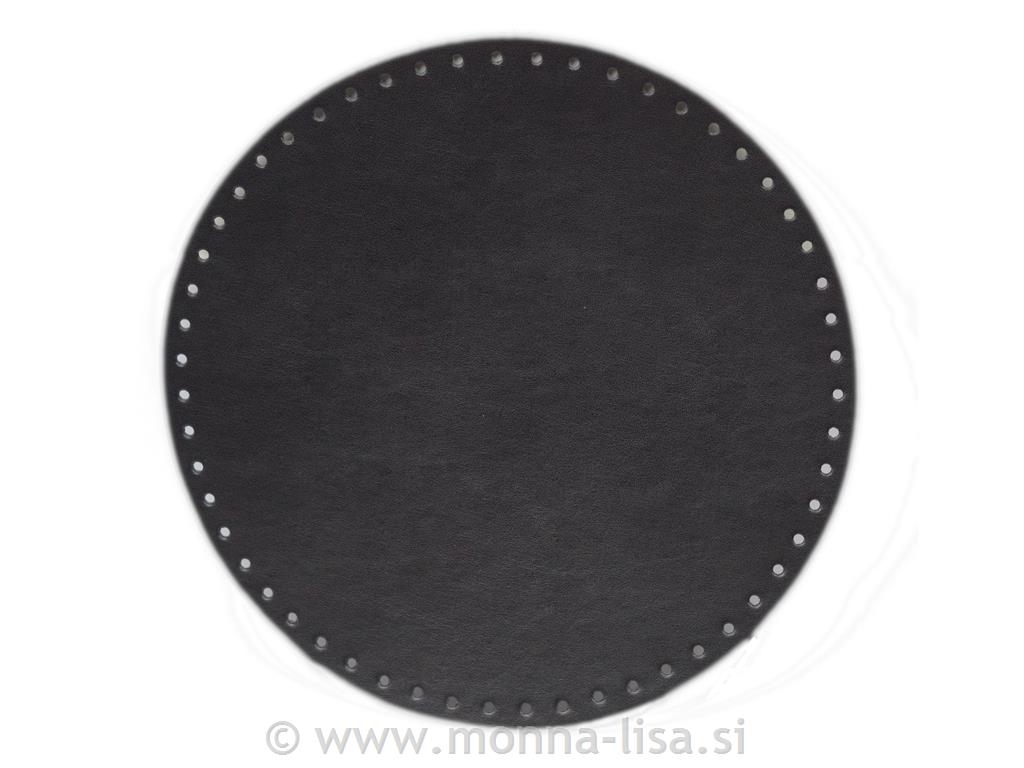 Dno za torbico - krog 28cm črn