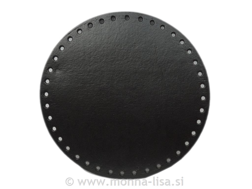 Dno za torbico - krog 18cm črn