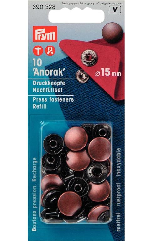Pritiskači ANORAK - polnitev - baker