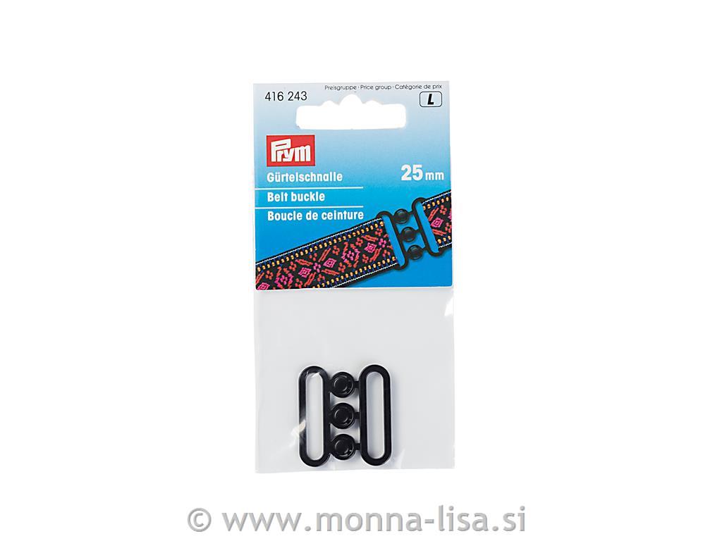 Zaponka za pasove 25mm črna