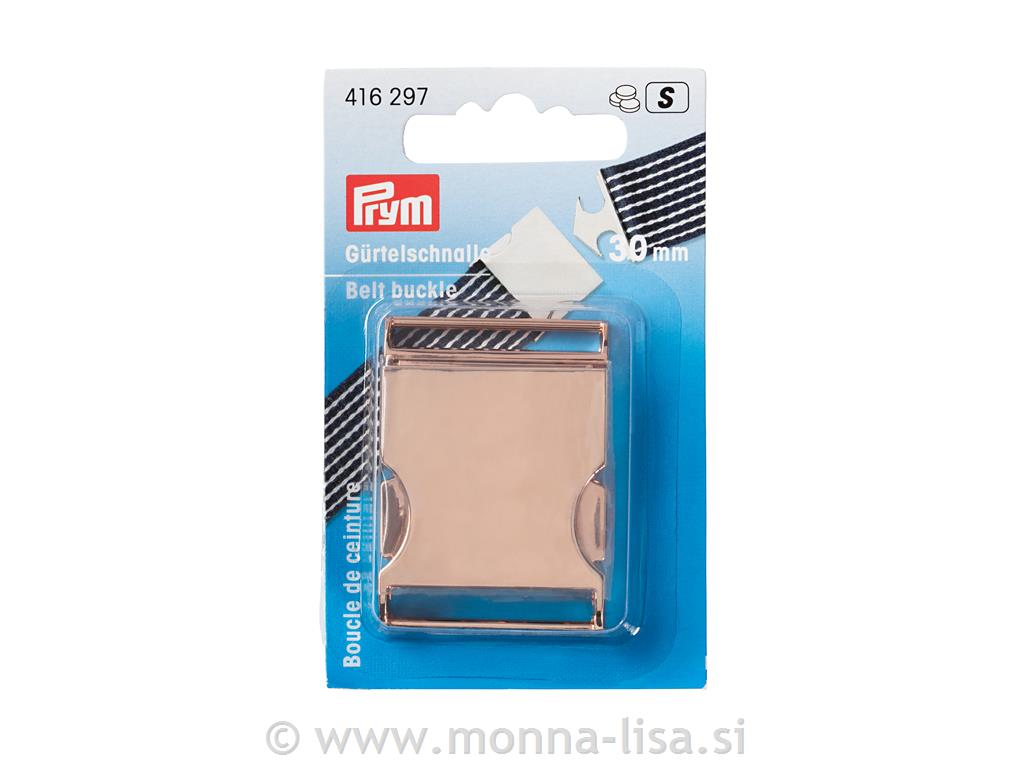 *Zaponka za pas 30mm - roza zlata