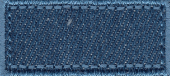 Našitek - pravokotnik jeans