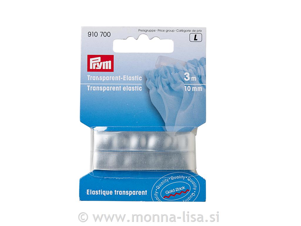 Elastika transparent 10mm/3m