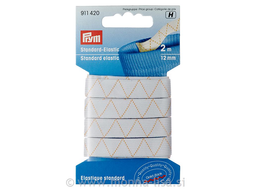 Elastika 12mm/2m - bela