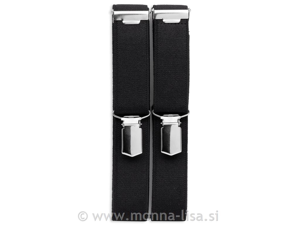 Naramnice za hlače110cm/25mm - črne