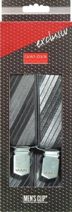 Naramnice za hlače 35mm/120cm sivo/črne