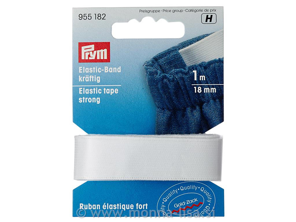Elastični trak 18mm/1m bel