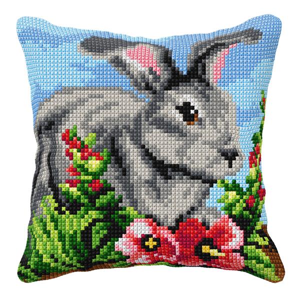 Blazina za vezenje 40x40cm - zajček