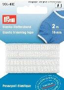 Obrobni elastični trak 15mm/2m - bel