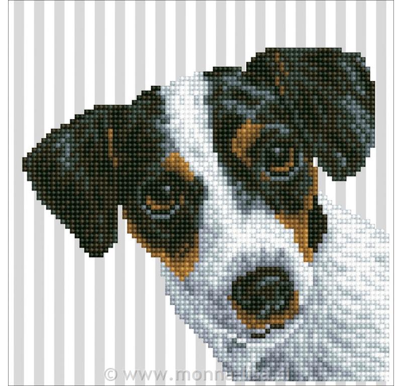 Diamond dotz - kuža 23x23cm