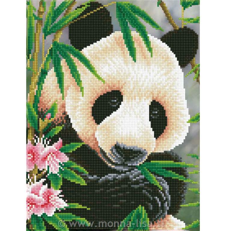 Diamond dotz - panda 30 x 40cm