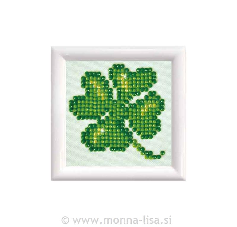 Diamond dotz- deteljica 7x7cm z okvirjem