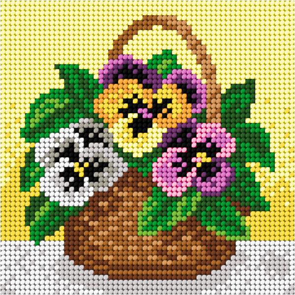 Gobelin s prejicami 13,5x13,5cm