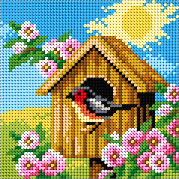 Gobelin s prejicami 13,5x13,5cm