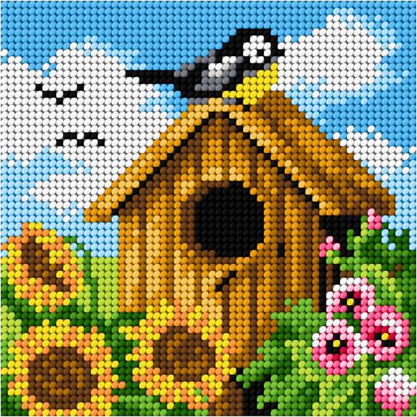 Gobelin s prejicami 13,5x13,5cm