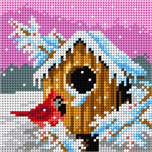 Gobelin s prejicami 13,5x13,5cm