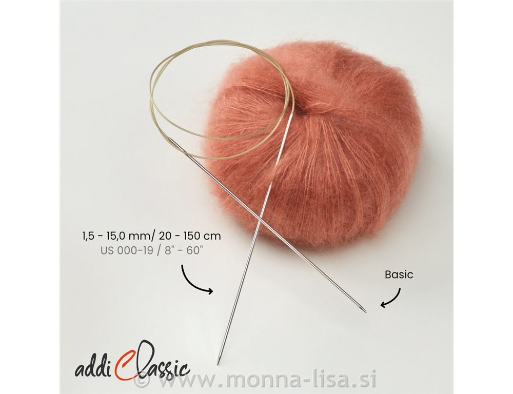 addi krožne pletilke