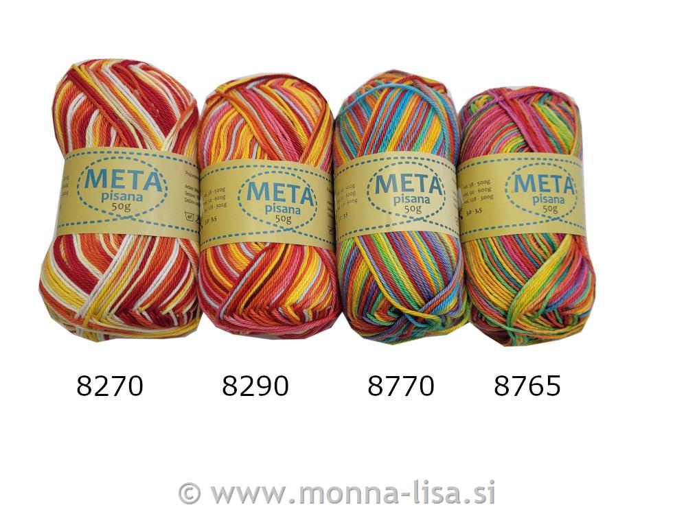 Meta pisana bombažna preja 50g