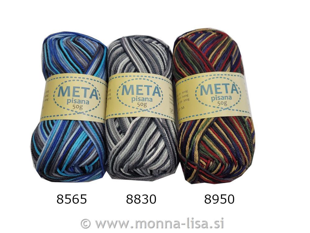 Meta pisana bombažna preja 50g