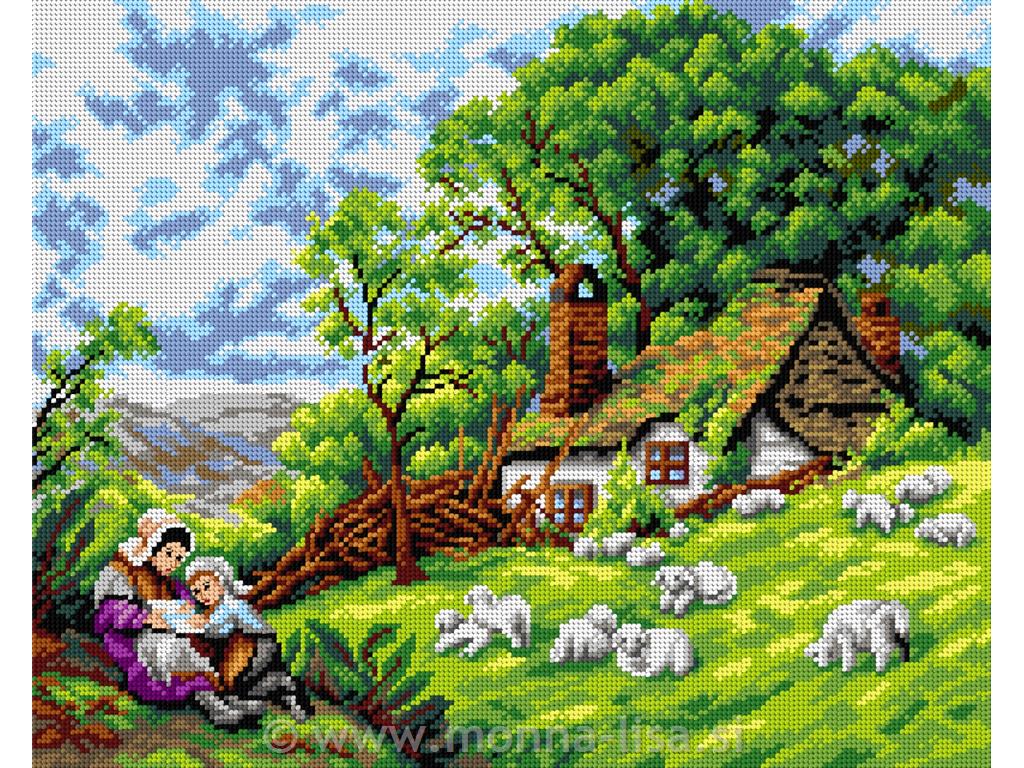 Gobelin s prejicami 40x50 cm