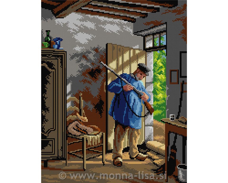 Gobelin s prejicami 40x50 cm -Pred lovom